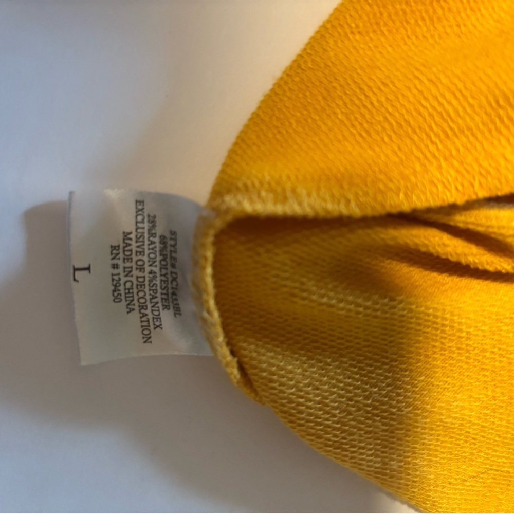 Como Vintage Mustard Midi Dress with Ruffle Sleeves - Picture 8 of 9